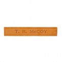 雑貨 LEATHER NAME PLATE [T.R.McCOY][MA8018]