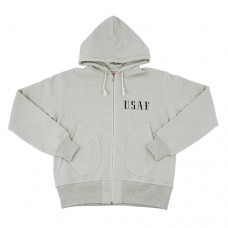 40's MILITARY HOODED FULL ZIP SWEAT [U.S.A.F.] [MC7104]