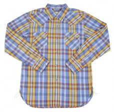 600RANCH CHECK WESTERN SHIRTS LONG SLEEVE[MS8003]